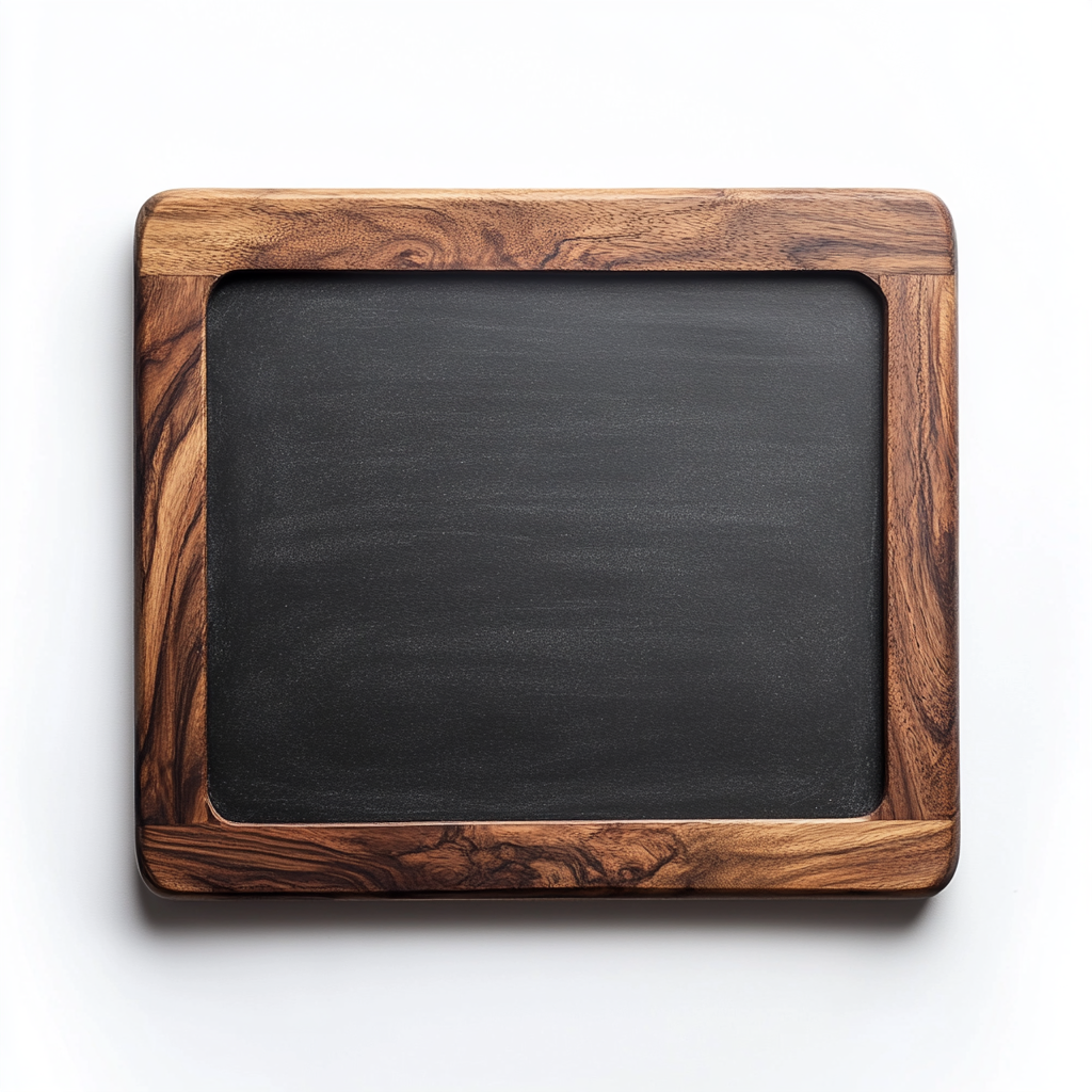 Tilto Professional Chalkboard - Solid Walnut Wood Frame - High-Density Slate Surface - Vintage Message Board for Home & Business - 12x16 Inch